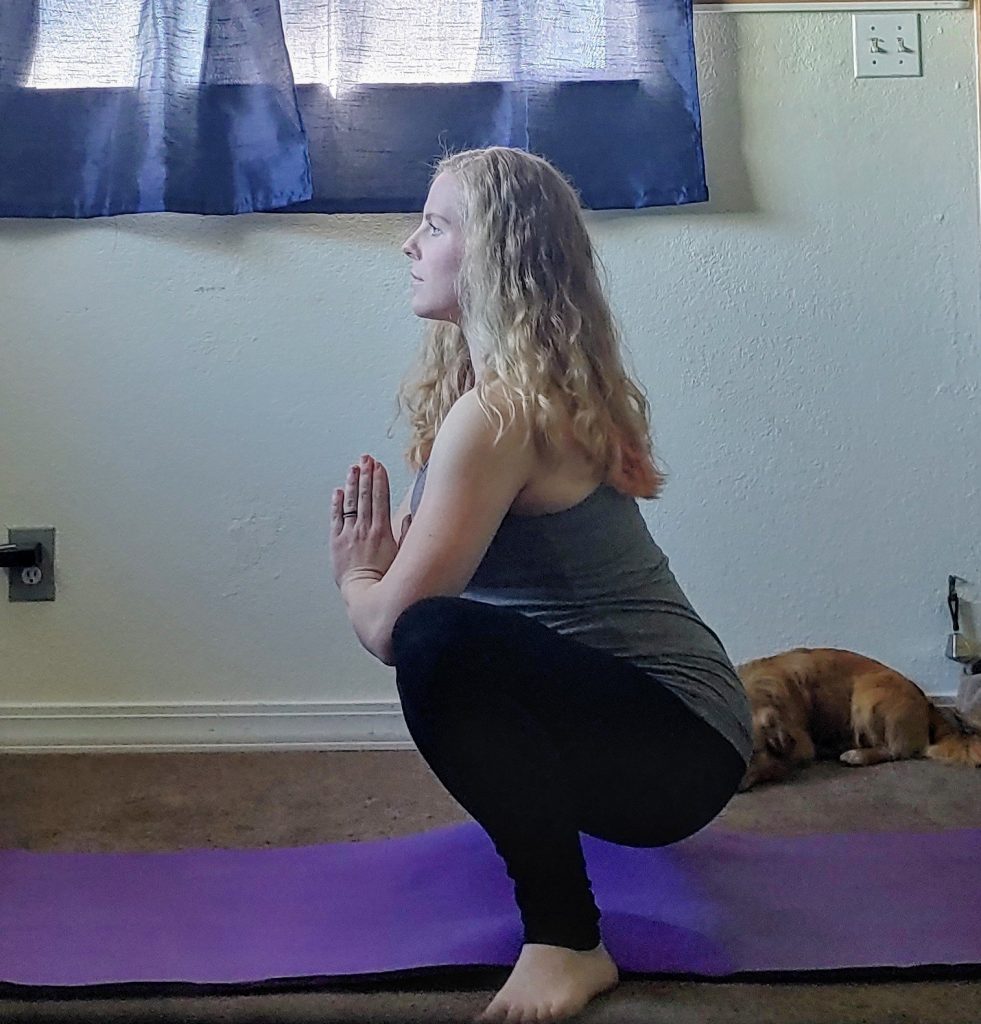 deep yoga squat
