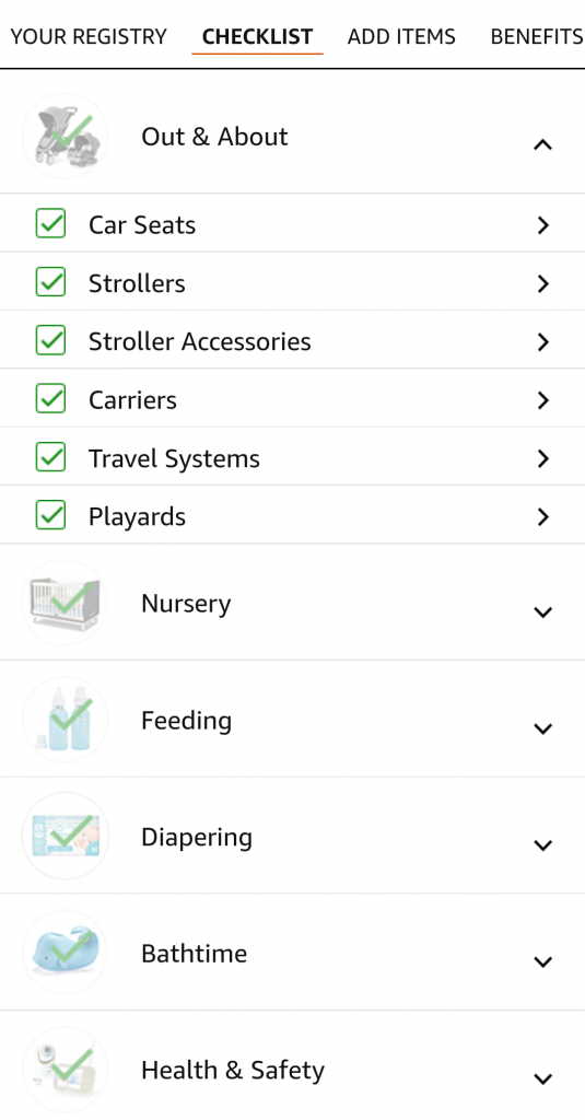 amazon baby registry