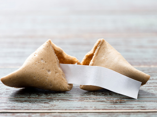 fortune cookie with pregnancy announcement