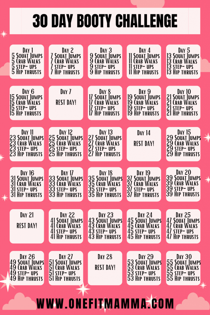 30 day booty challenge